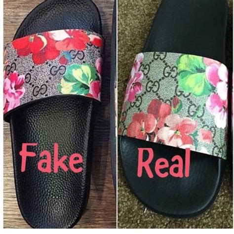 gucci sliders fake|Gucci knockoff slides.